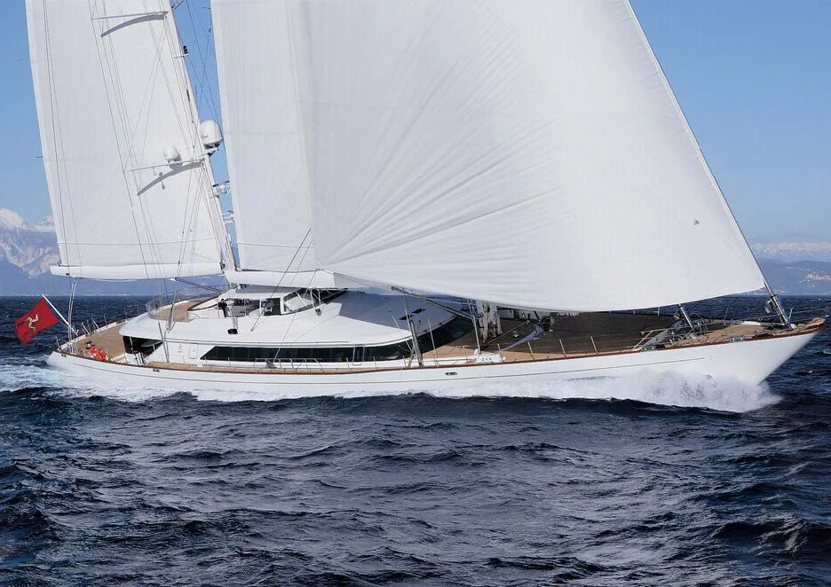 a sailboat on the water aboard ROSEHEARTY Yacht for Charter