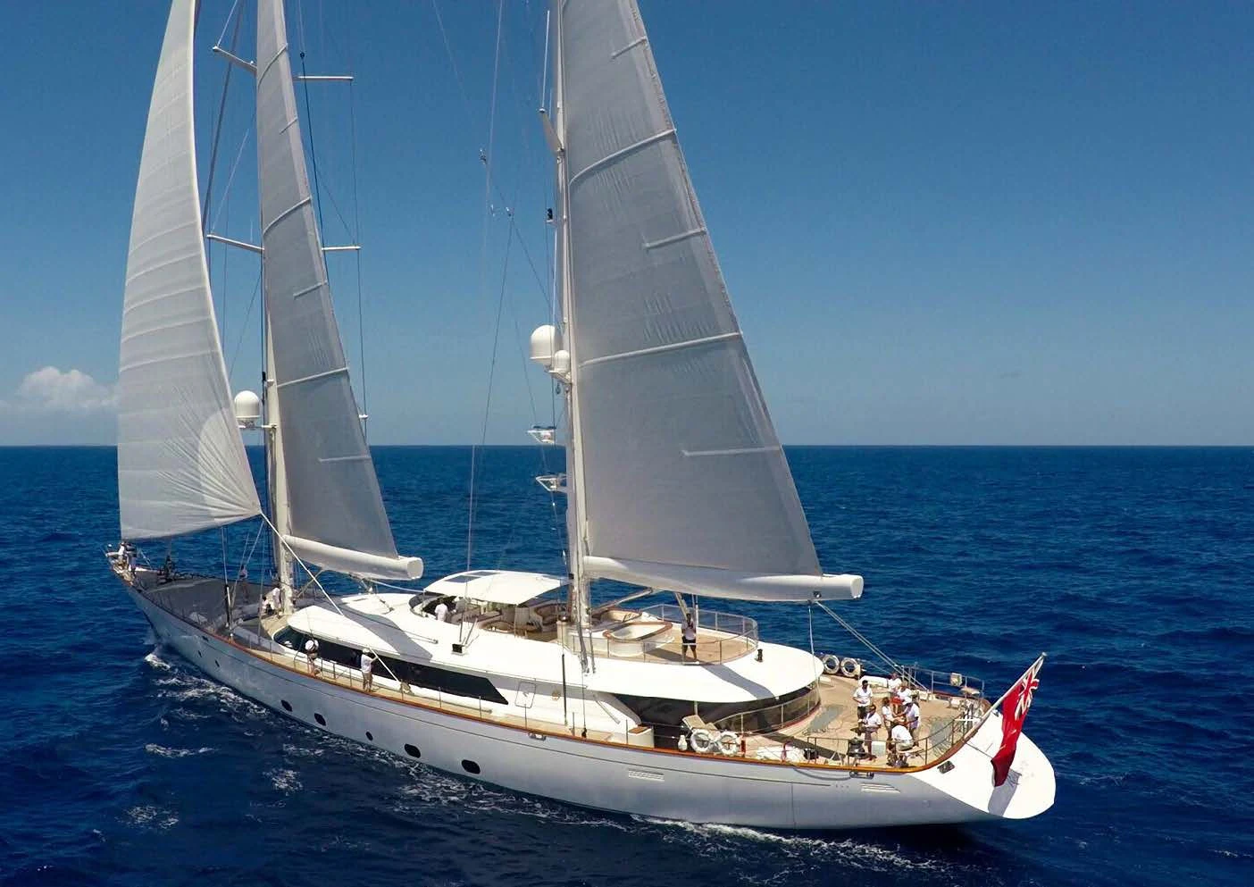 a sailboat on the water aboard ROSEHEARTY Yacht for Charter