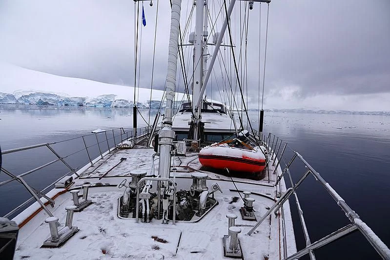 a boat on the water aboard ROSEHEARTY Yacht for Charter