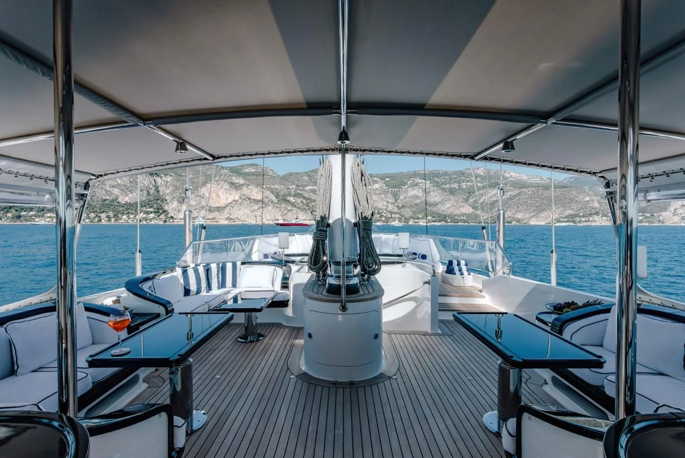 a boat on the water aboard ROSEHEARTY Yacht for Charter