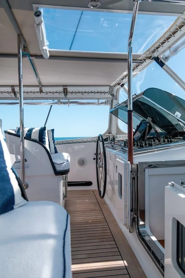 the inside of a boat aboard ROSEHEARTY Yacht for Charter