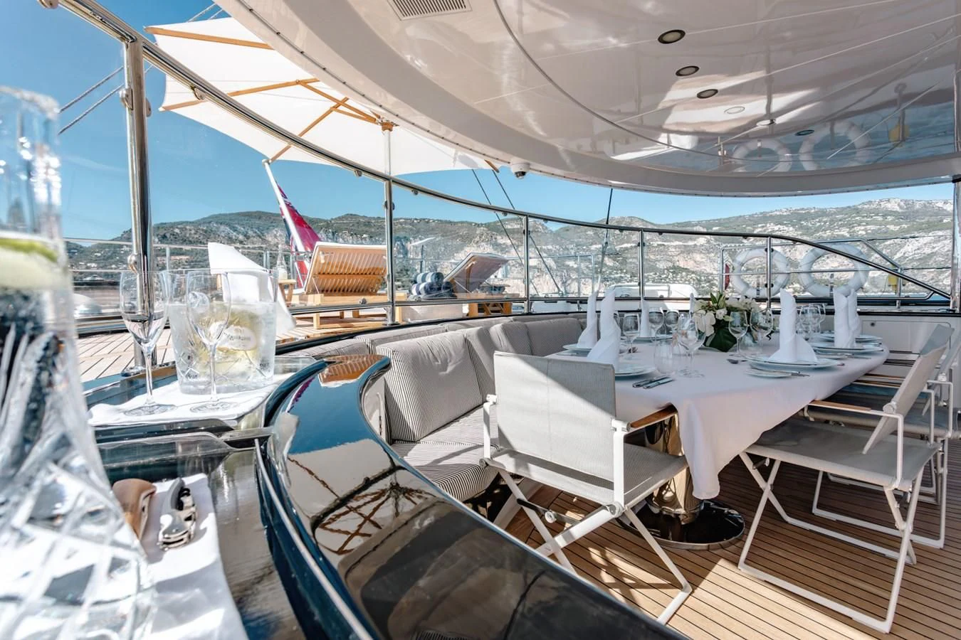 a boat on the water aboard ROSEHEARTY Yacht for Charter