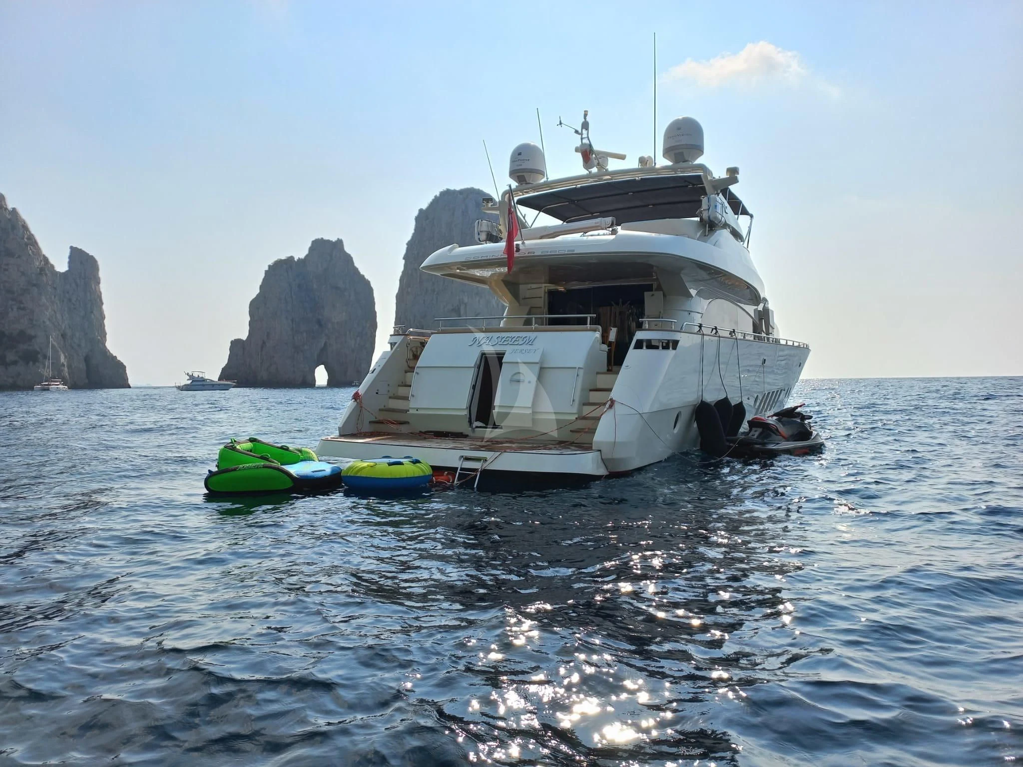 a boat on the water aboard NASEEM Yacht for Sale