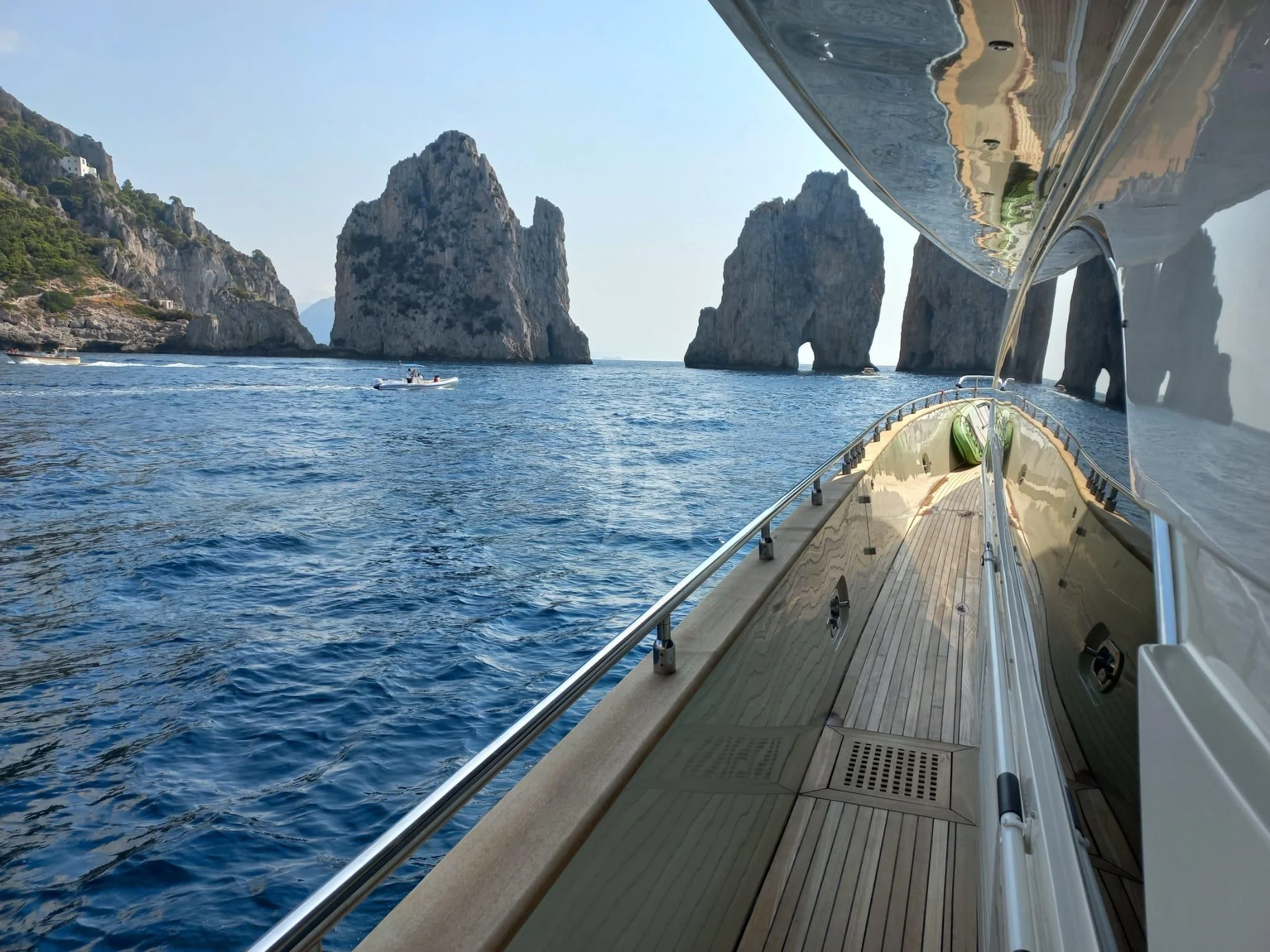 a boat in the water aboard NASEEM Yacht for Sale
