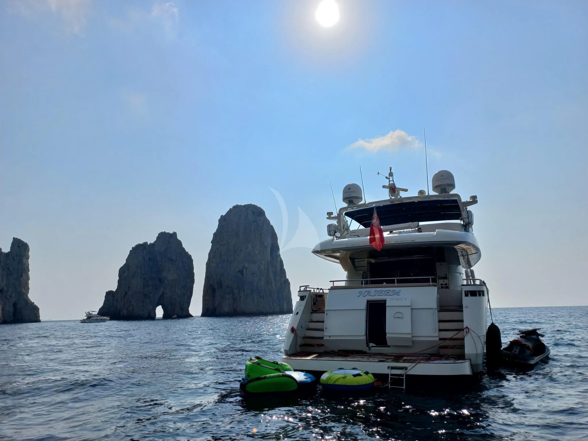 a boat on the water aboard NASEEM Yacht for Sale