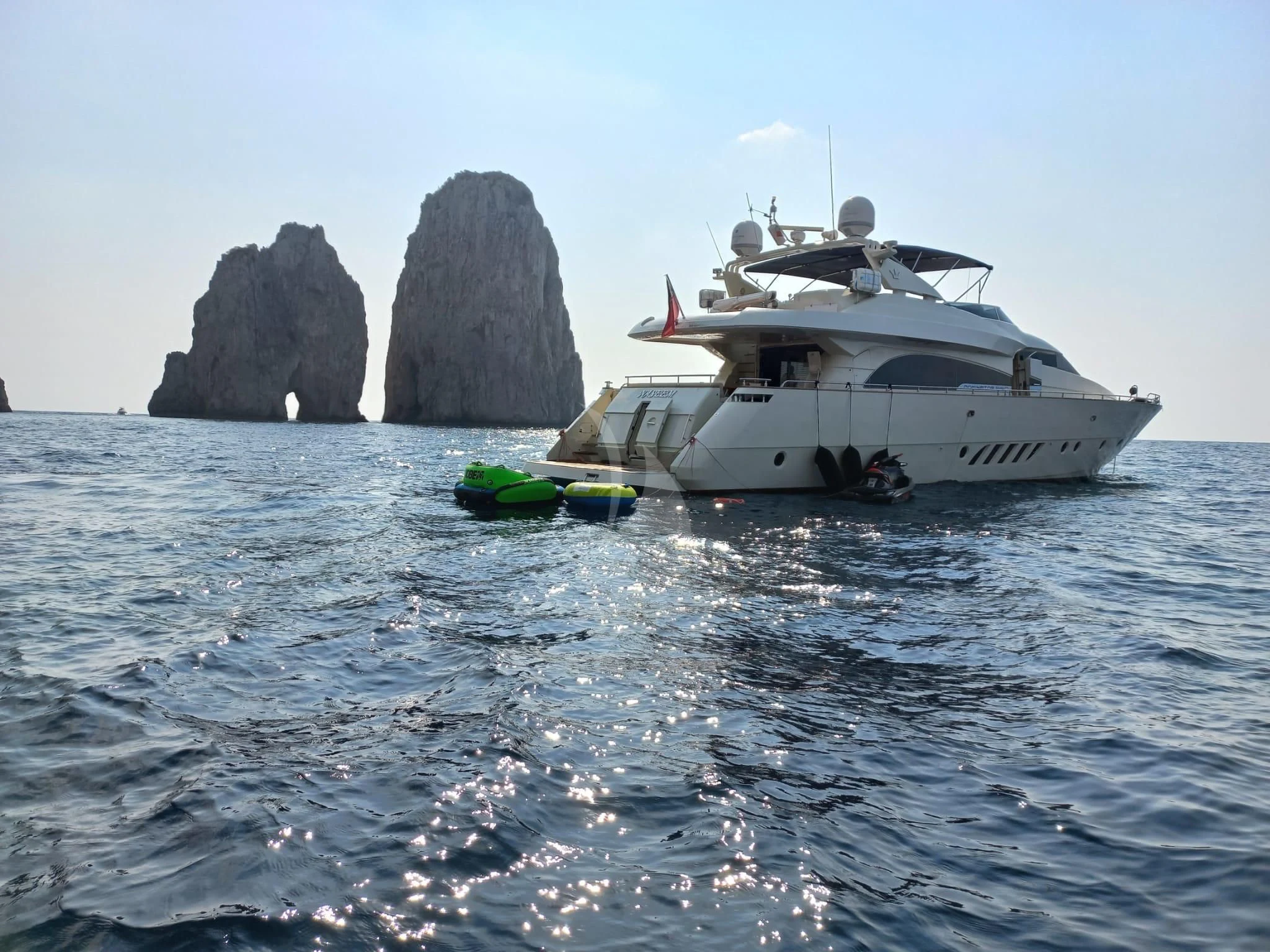 a boat in the water aboard NASEEM Yacht for Sale