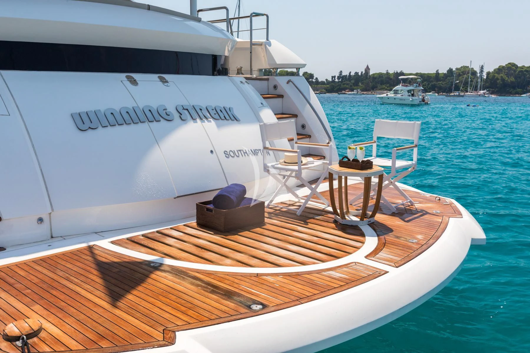 a boat on the water aboard WINNING STREAK 2 Yacht for Sale