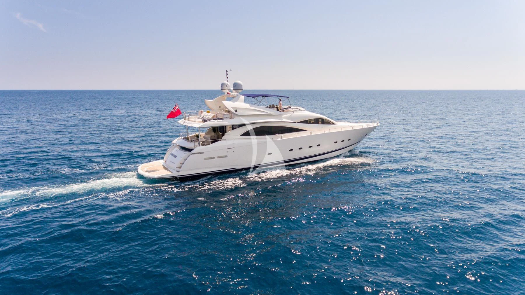 a white boat in the water aboard WINNING STREAK 2 Yacht for Sale