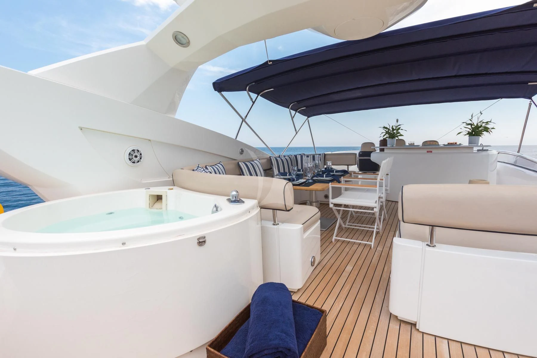 a boat with a white bed aboard WINNING STREAK 2 Yacht for Sale