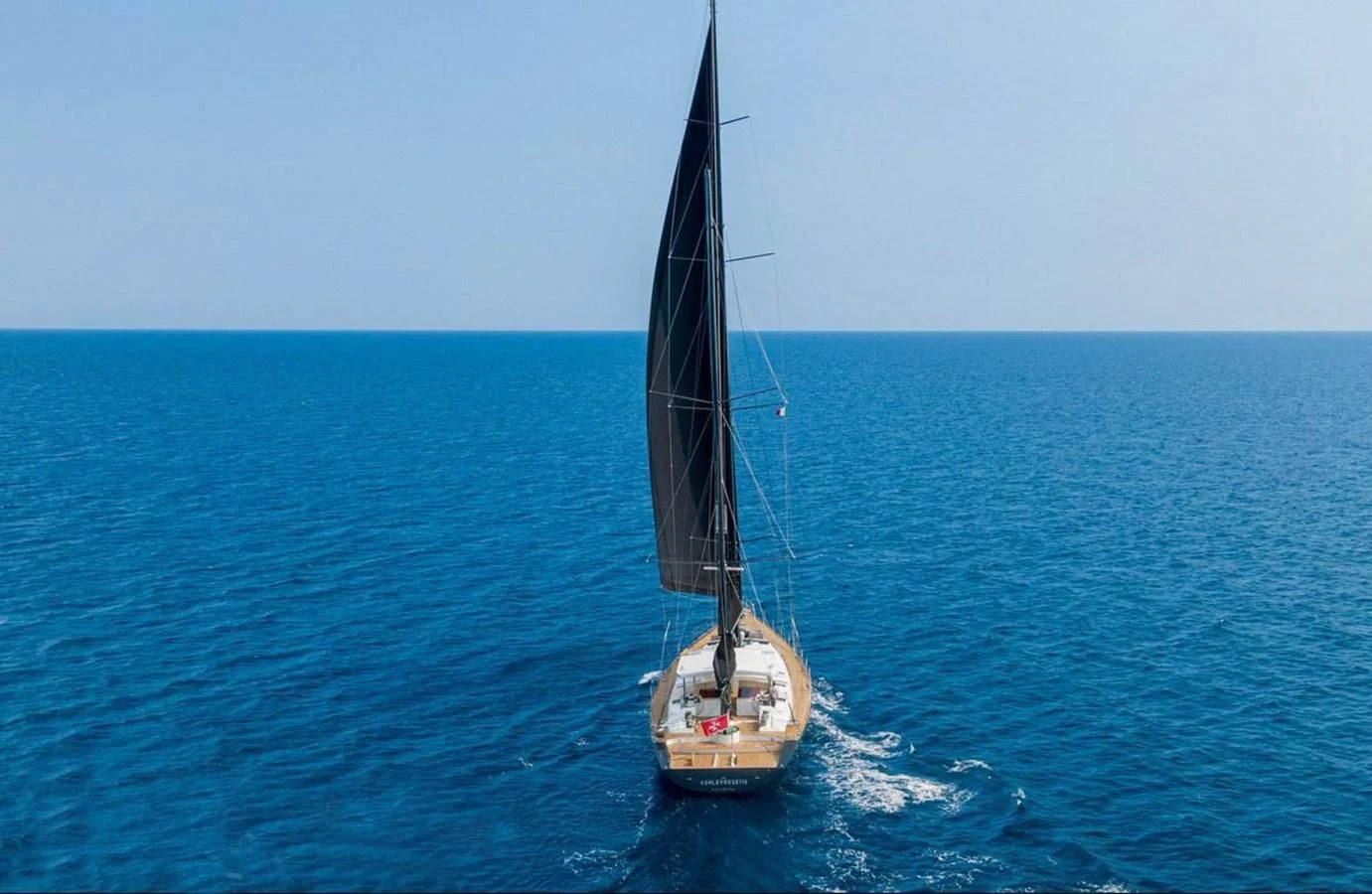 a sailboat on the water aboard ASHLEYROSE Yacht for Sale