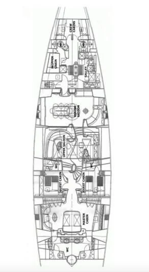 a tower with many windows aboard ASHLEYROSE Yacht for Sale