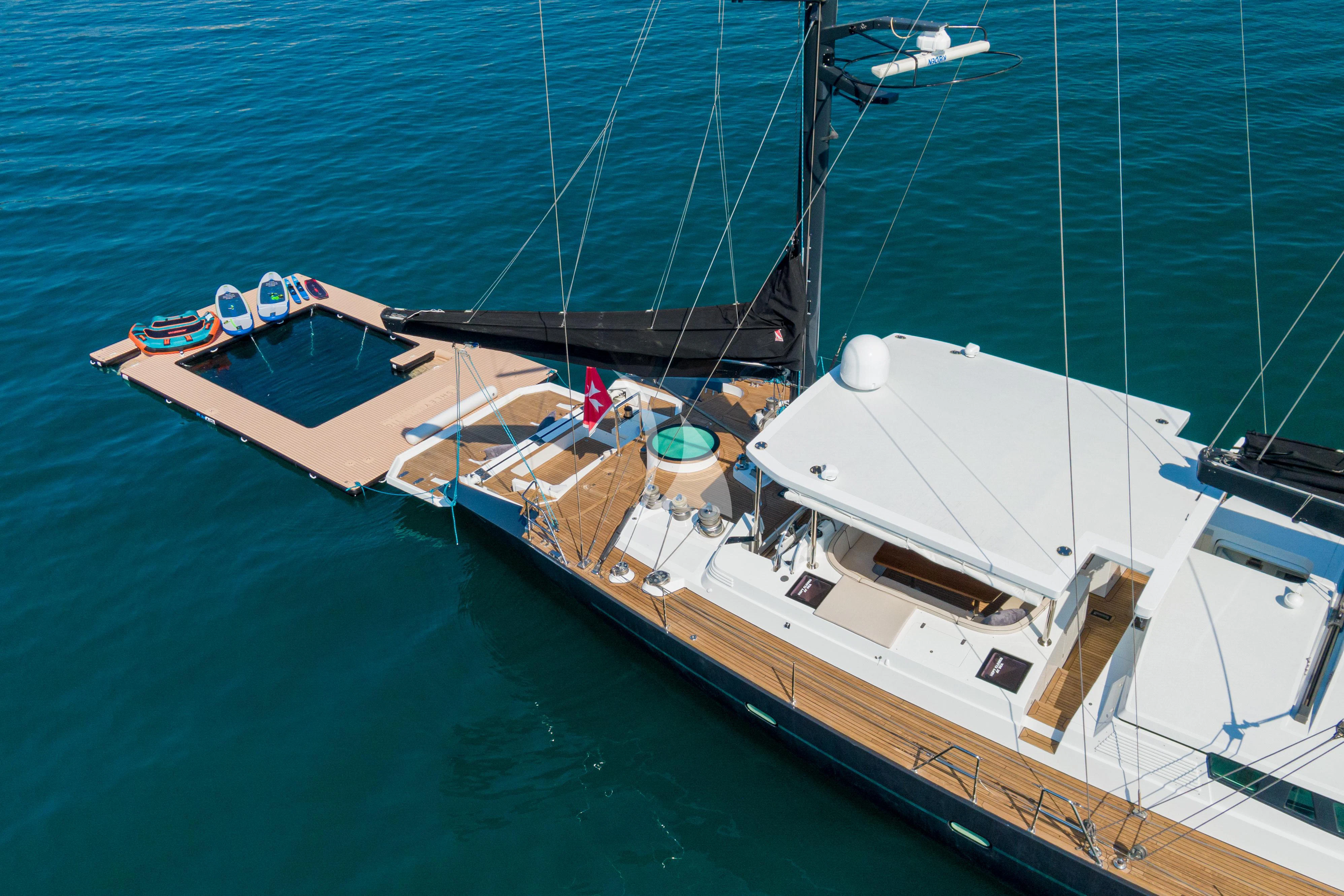 a boat in the water aboard ASHLEYROSE Yacht for Sale