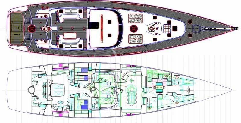 diagram aboard ASHLEYROSE Yacht for Sale