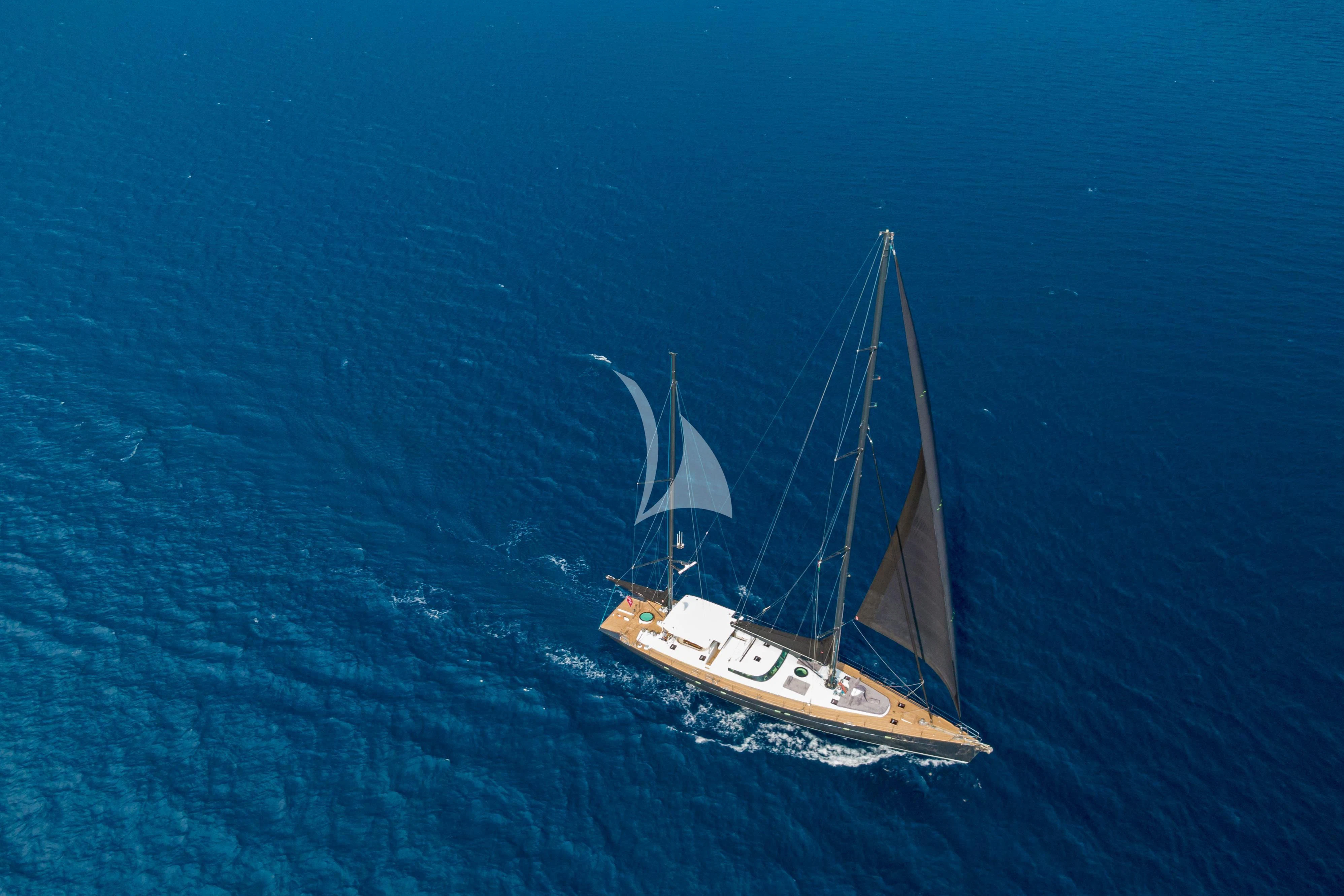 a sailboat in the ocean aboard ASHLEYROSE Yacht for Sale