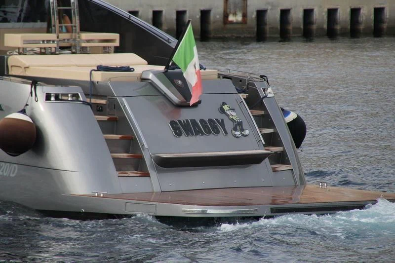 a boat in the water aboard SWAGGY Yacht for Sale