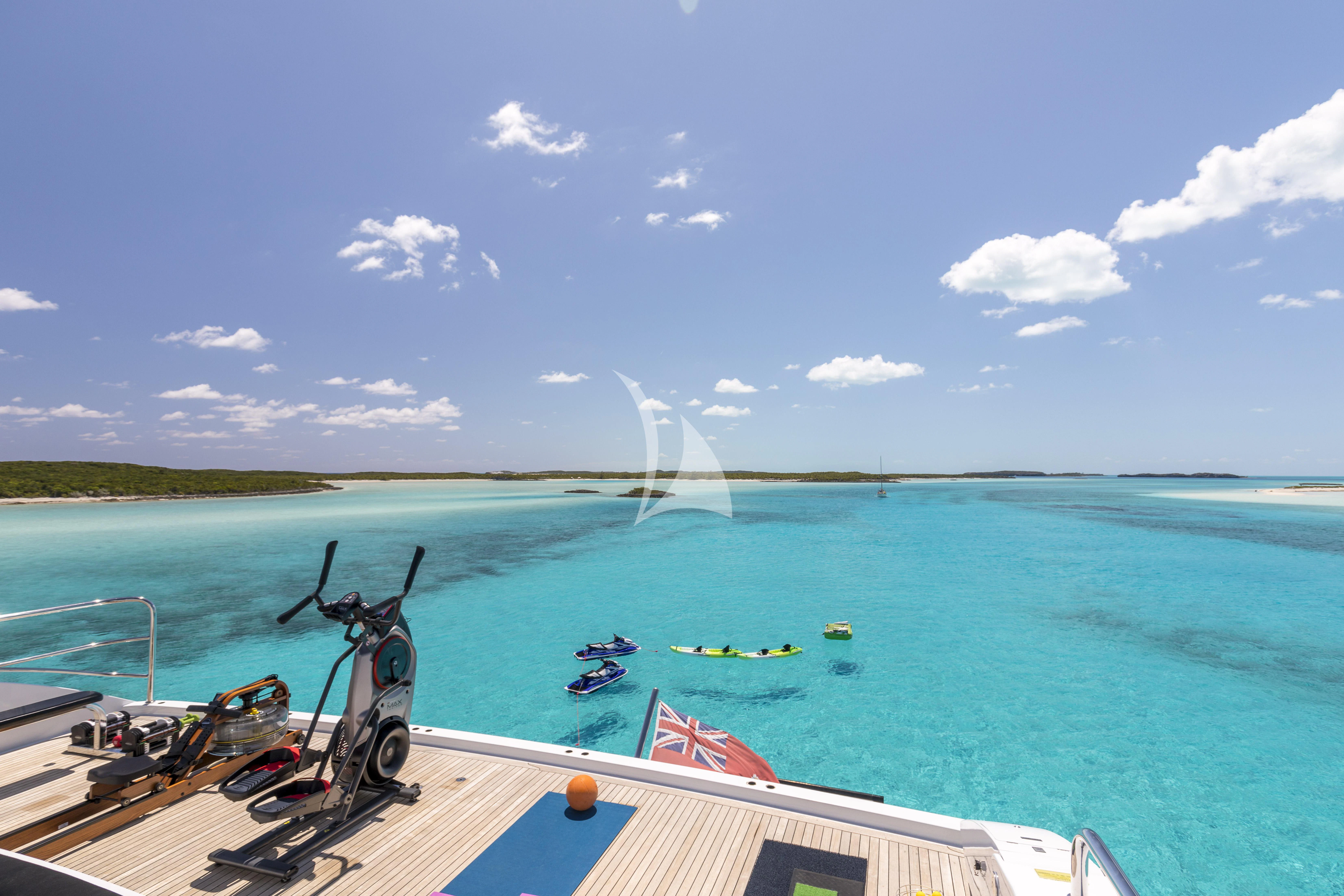 a boat on the water aboard MILESTONE Yacht for Sale