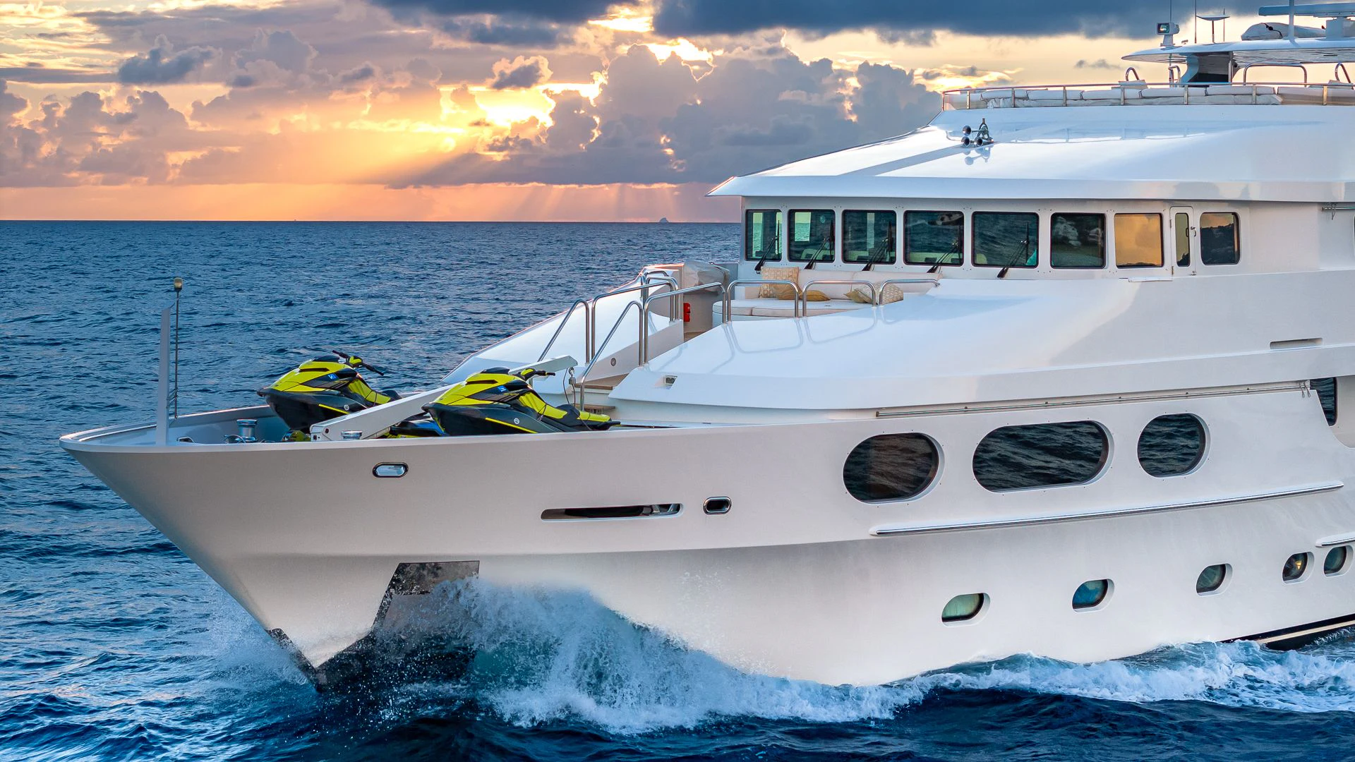 a boat in the water aboard MILESTONE Yacht for Sale