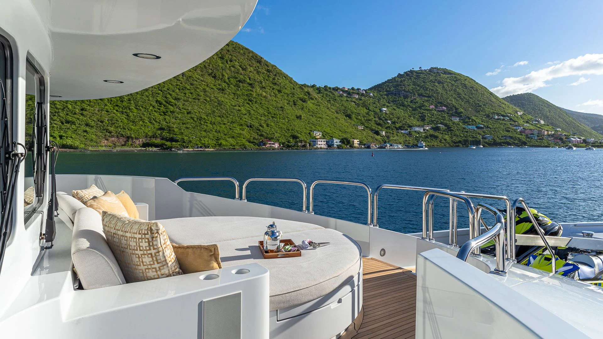a boat on the water aboard MILESTONE Yacht for Sale