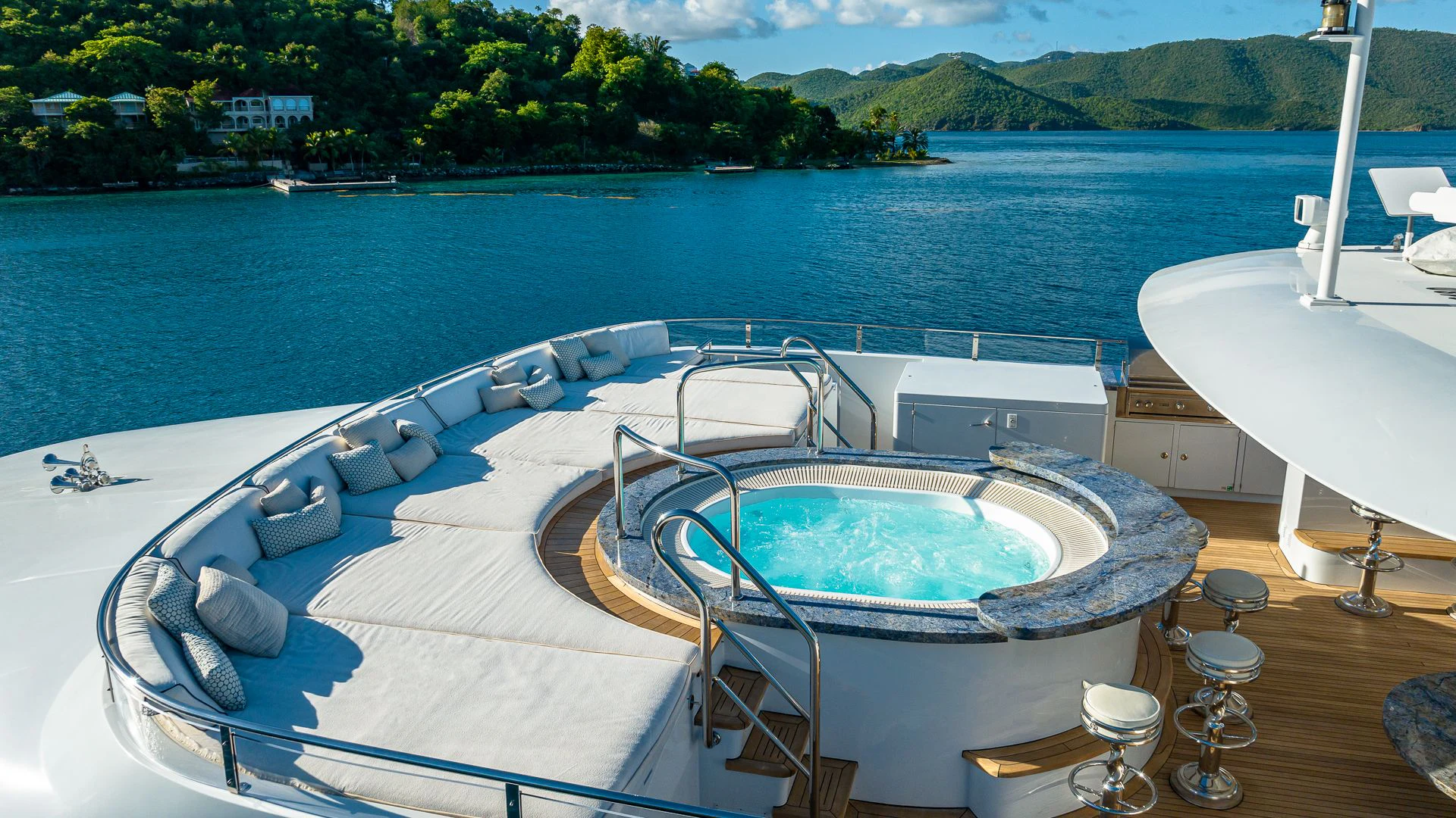 a boat on the water aboard MILESTONE Yacht for Sale