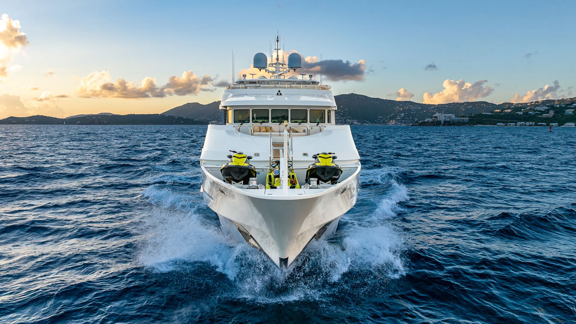 a boat in the water aboard MILESTONE Yacht for Sale