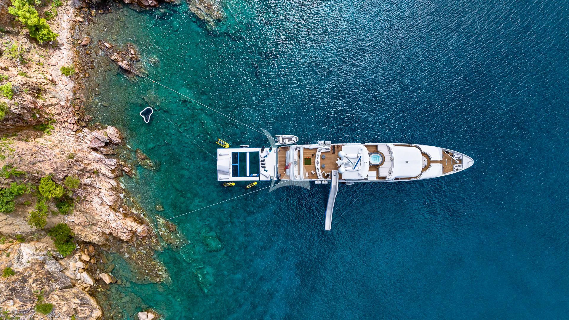 a boat on the water aboard MILESTONE Yacht for Sale