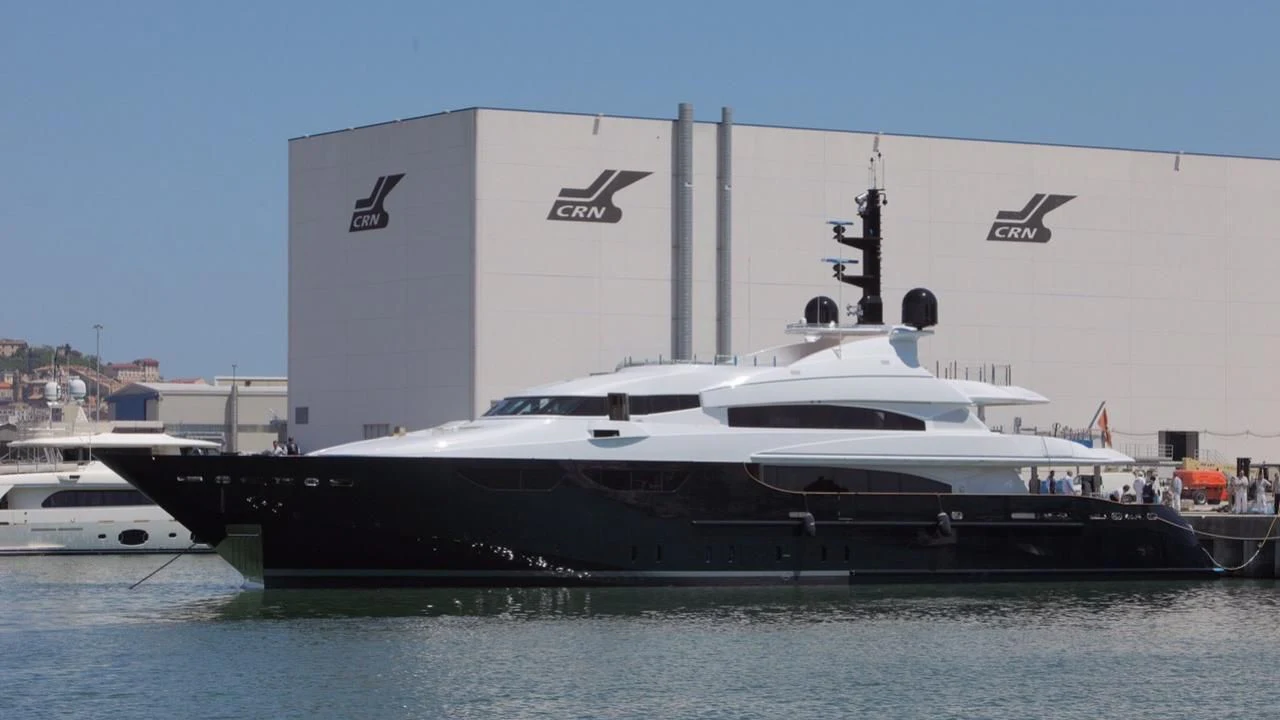 a large white boat aboard ALASKA Yacht for Sale