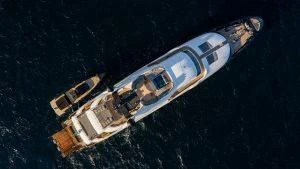 a satellite in outer space aboard ALASKA Yacht for Sale