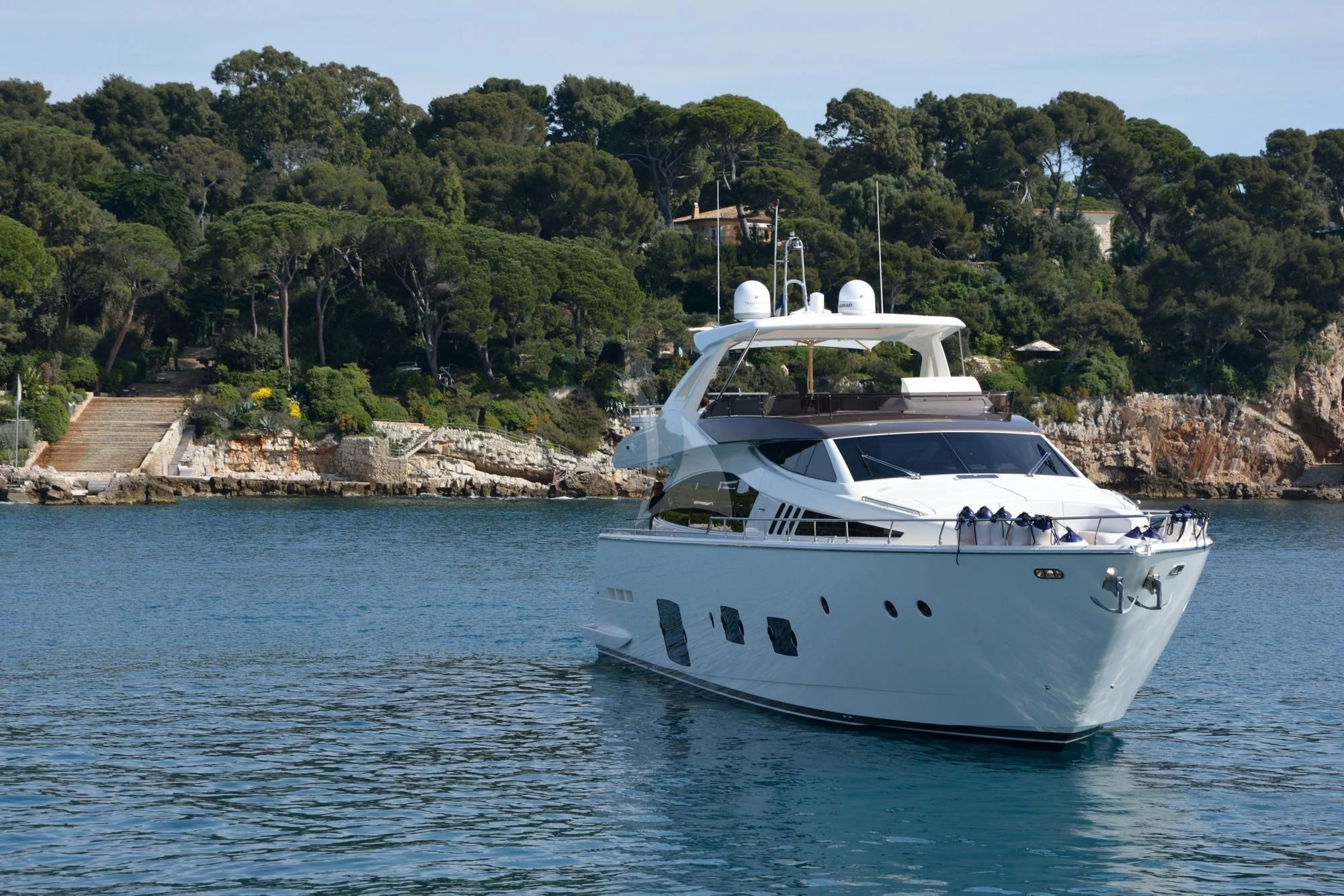 a boat on the water aboard HEAL Yacht for Sale