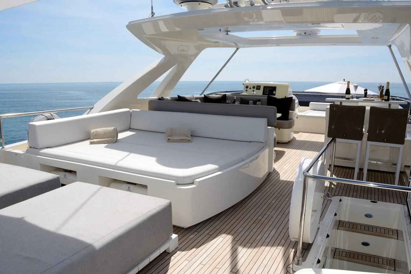 a boat on the water aboard HEAL Yacht for Sale