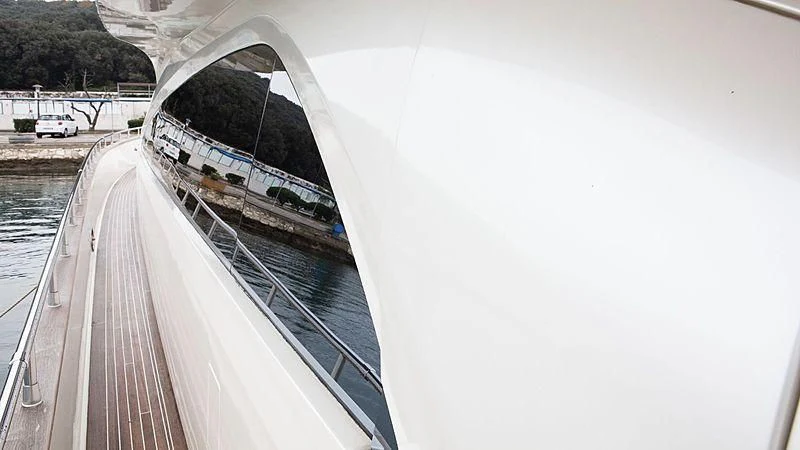 a bridge with a boat on it aboard ALDA 2 Yacht for Sale
