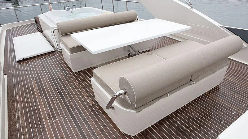 a white rectangular object on a wooden surface aboard ALDA 2 Yacht for Sale