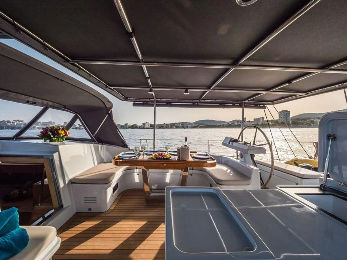 a boat on the water aboard KALINDA Yacht for Sale