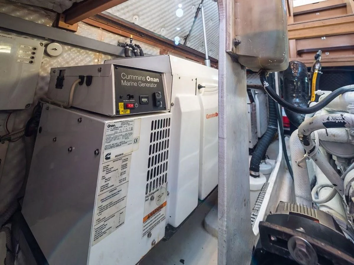 a machine with a piece of paper aboard KALINDA Yacht for Sale