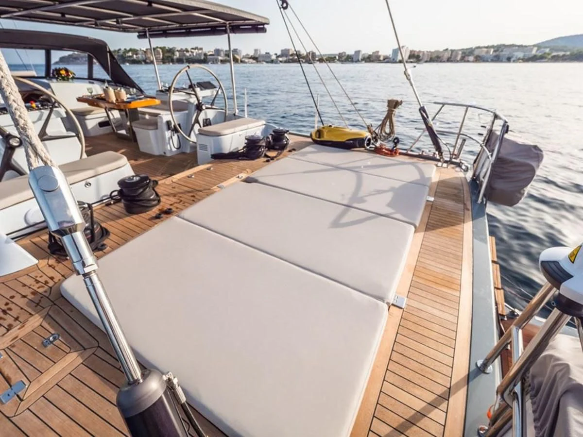 a boat on the water aboard KALINDA Yacht for Sale