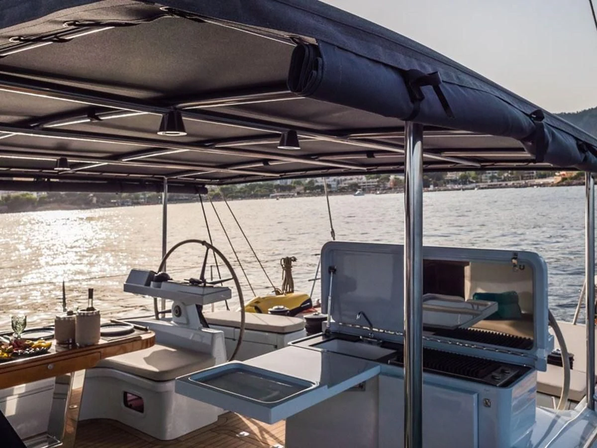 a boat on the water aboard KALINDA Yacht for Sale