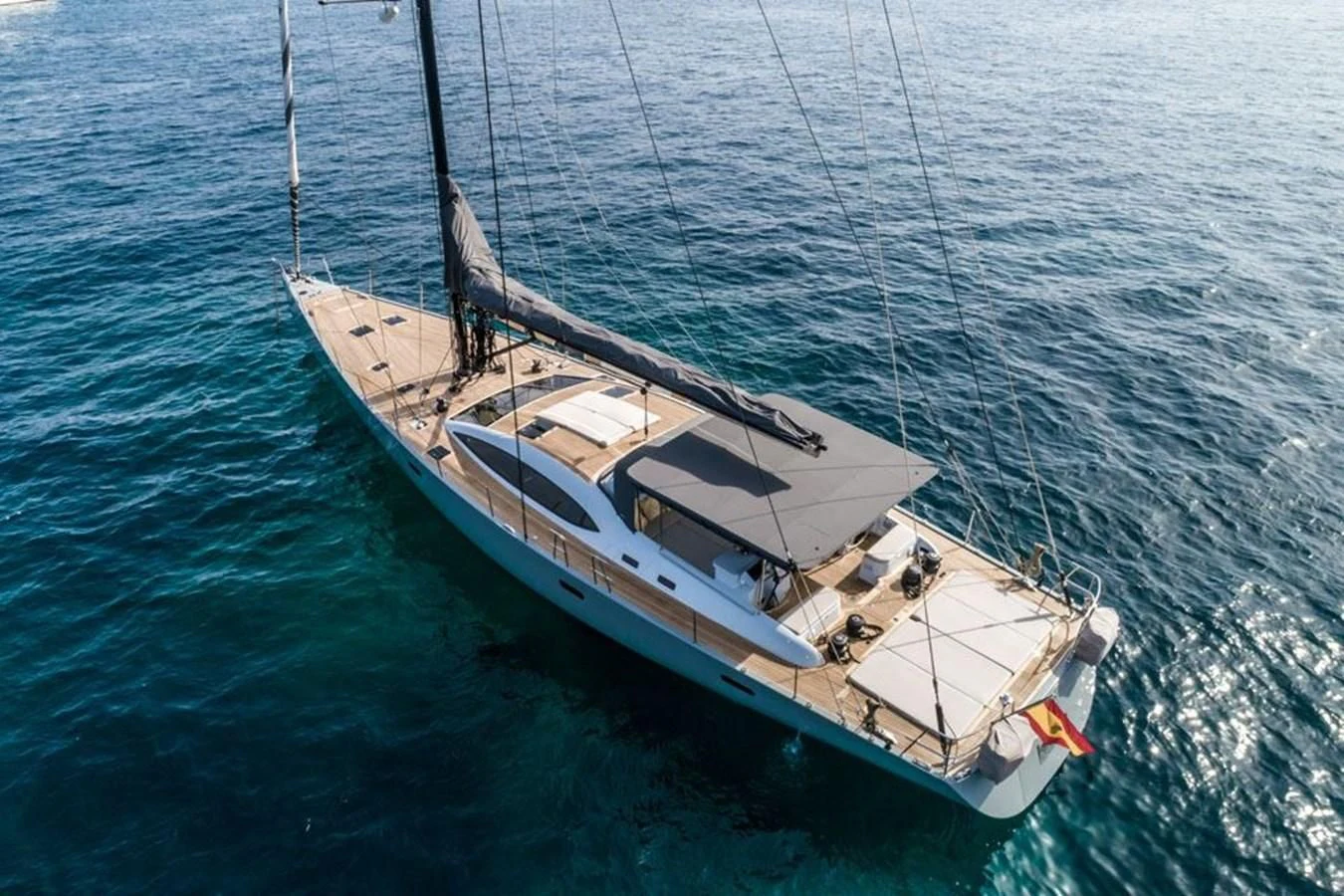 a boat in the water aboard KALINDA Yacht for Sale