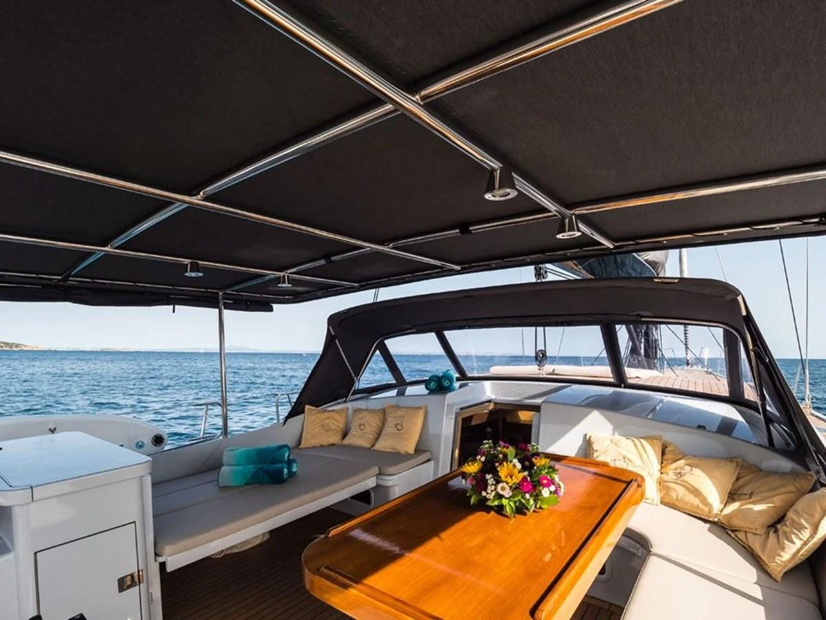 a boat on the water aboard KALINDA Yacht for Sale