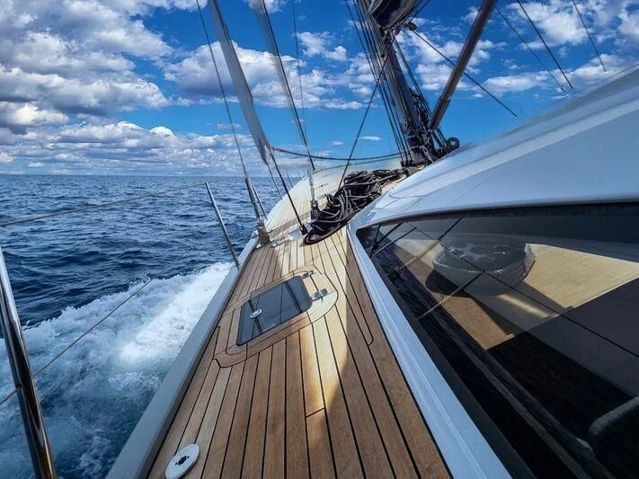a boat on the water aboard KALINDA Yacht for Sale