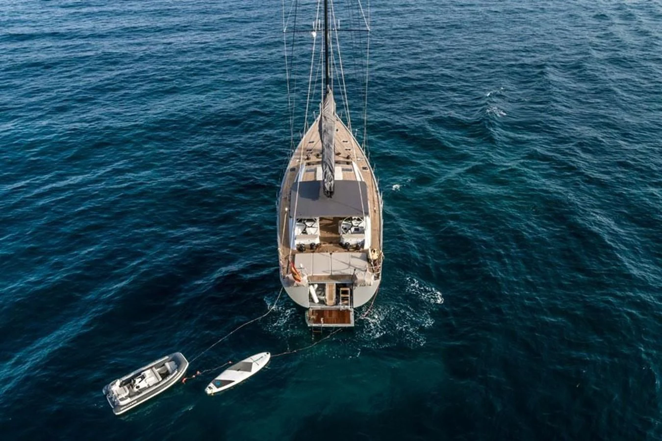a boat in the water aboard KALINDA Yacht for Sale