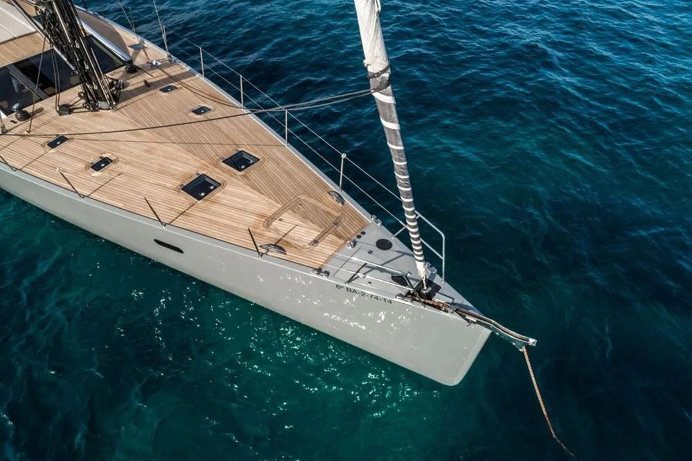 a boat in the water aboard KALINDA Yacht for Sale