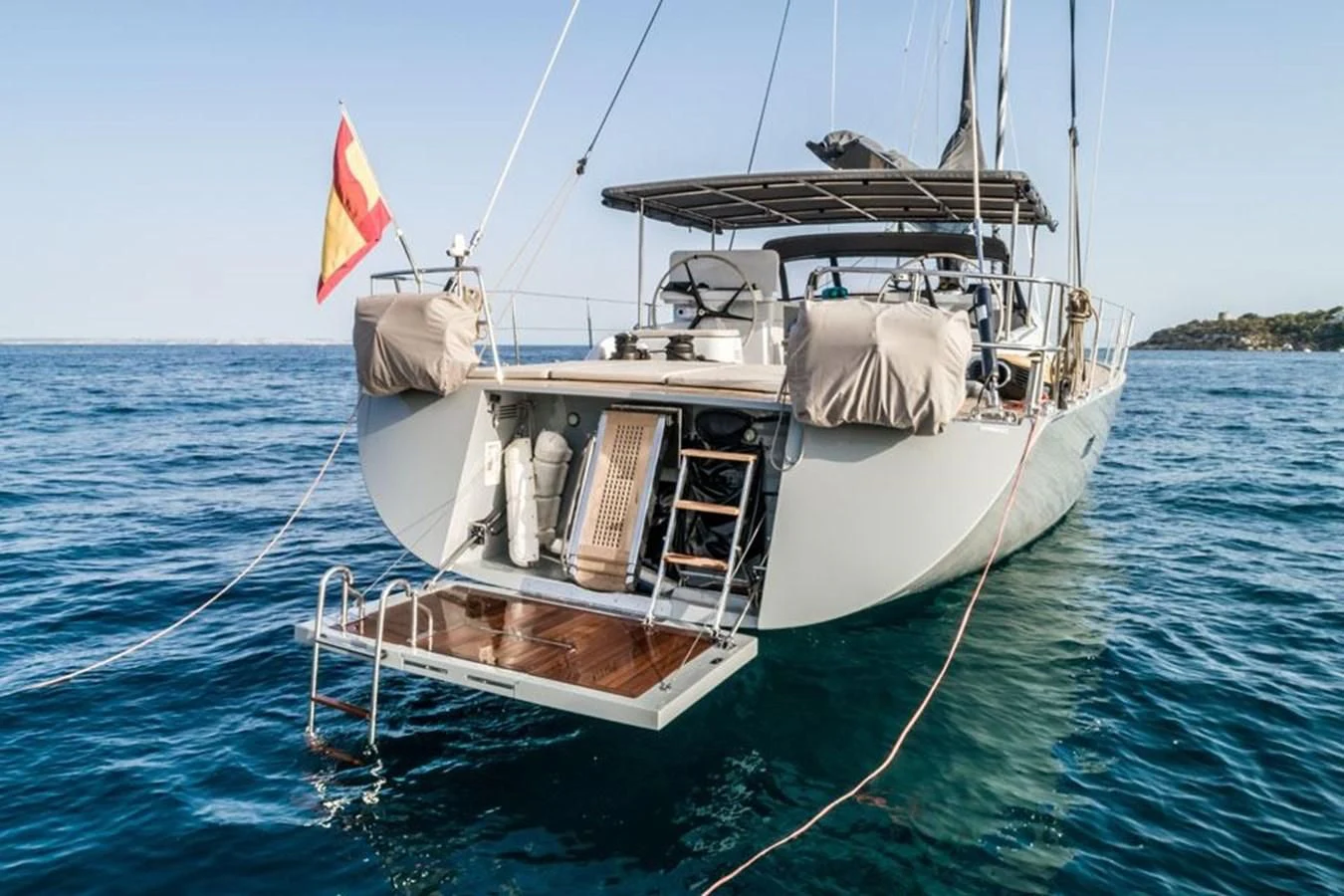 a boat in the water aboard KALINDA Yacht for Sale