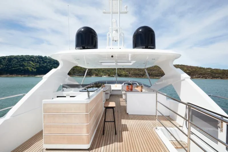 a boat on a body of water aboard LONGREEF 90/01 SX Yacht for Sale