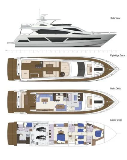 diagram aboard LONGREEF 90/01 SX Yacht for Sale