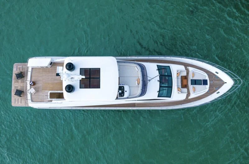 a white object with a black circle on it aboard LONGREEF 90/01 SX Yacht for Sale