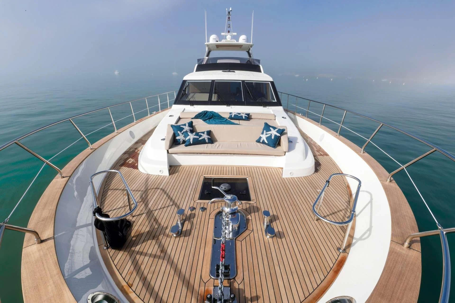 a boat on a deck aboard ARMONEE Yacht for Sale