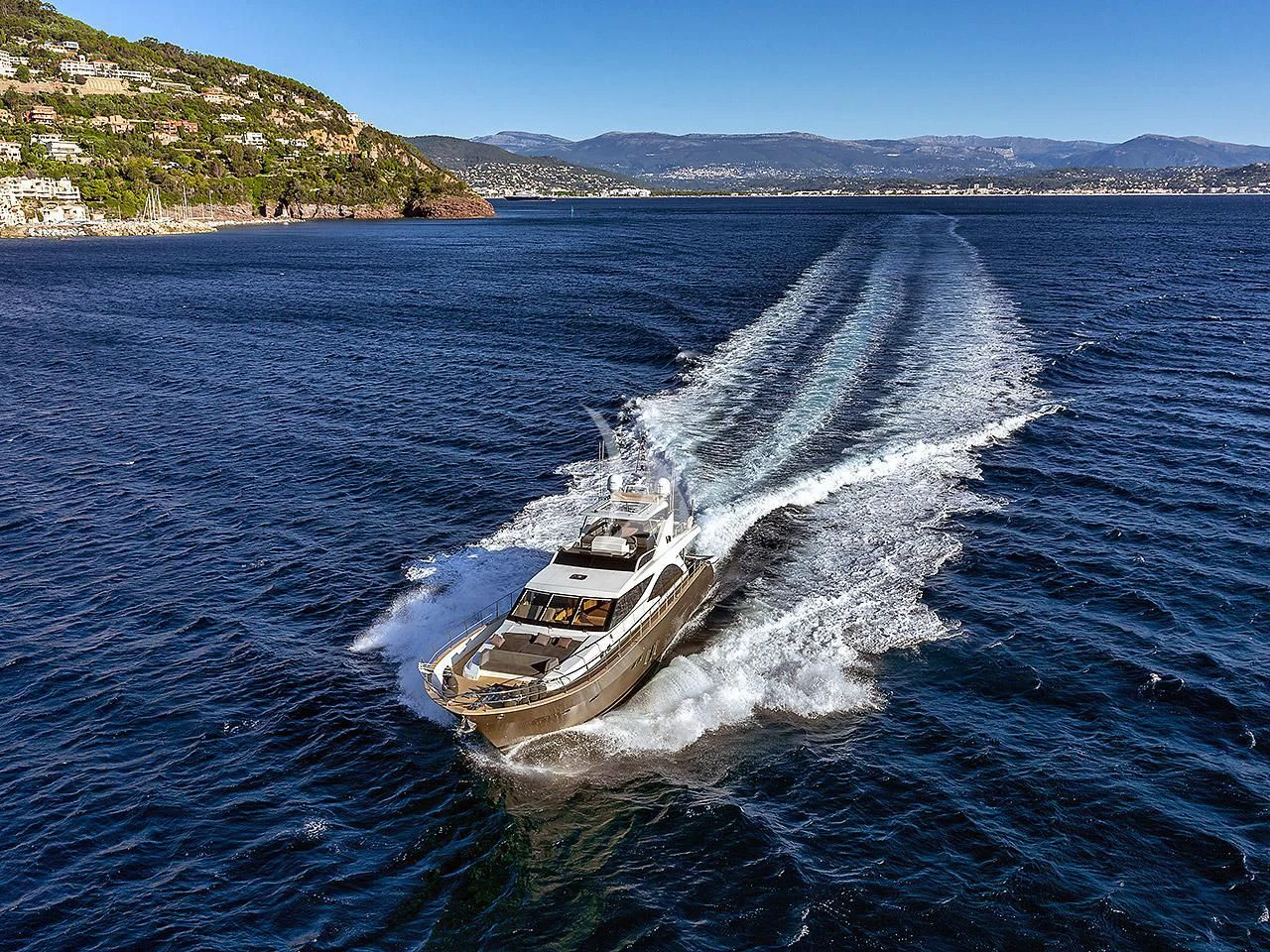 a boat on the water aboard ARMONEE Yacht for Sale