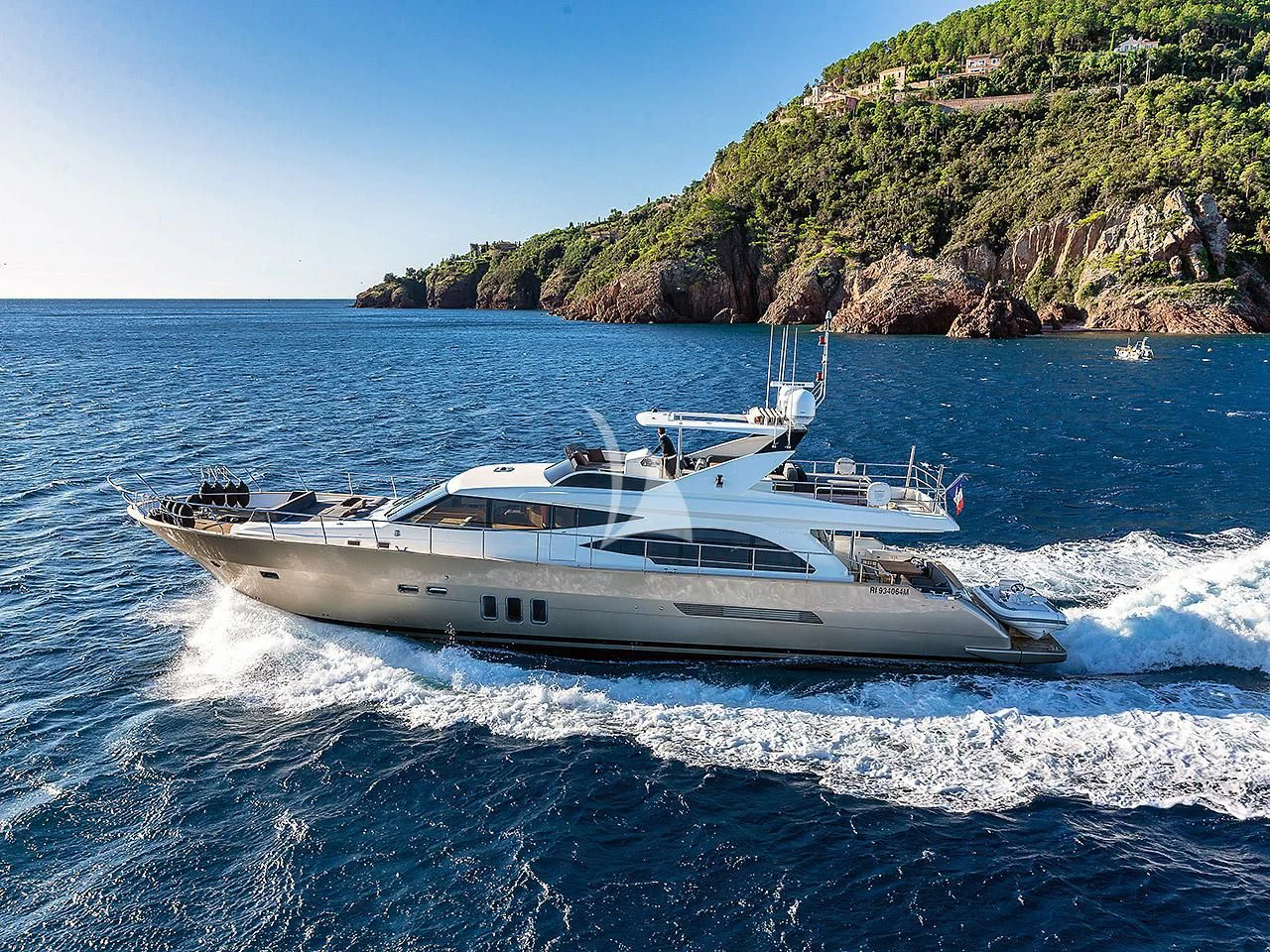 a boat on the water aboard ARMONEE Yacht for Sale