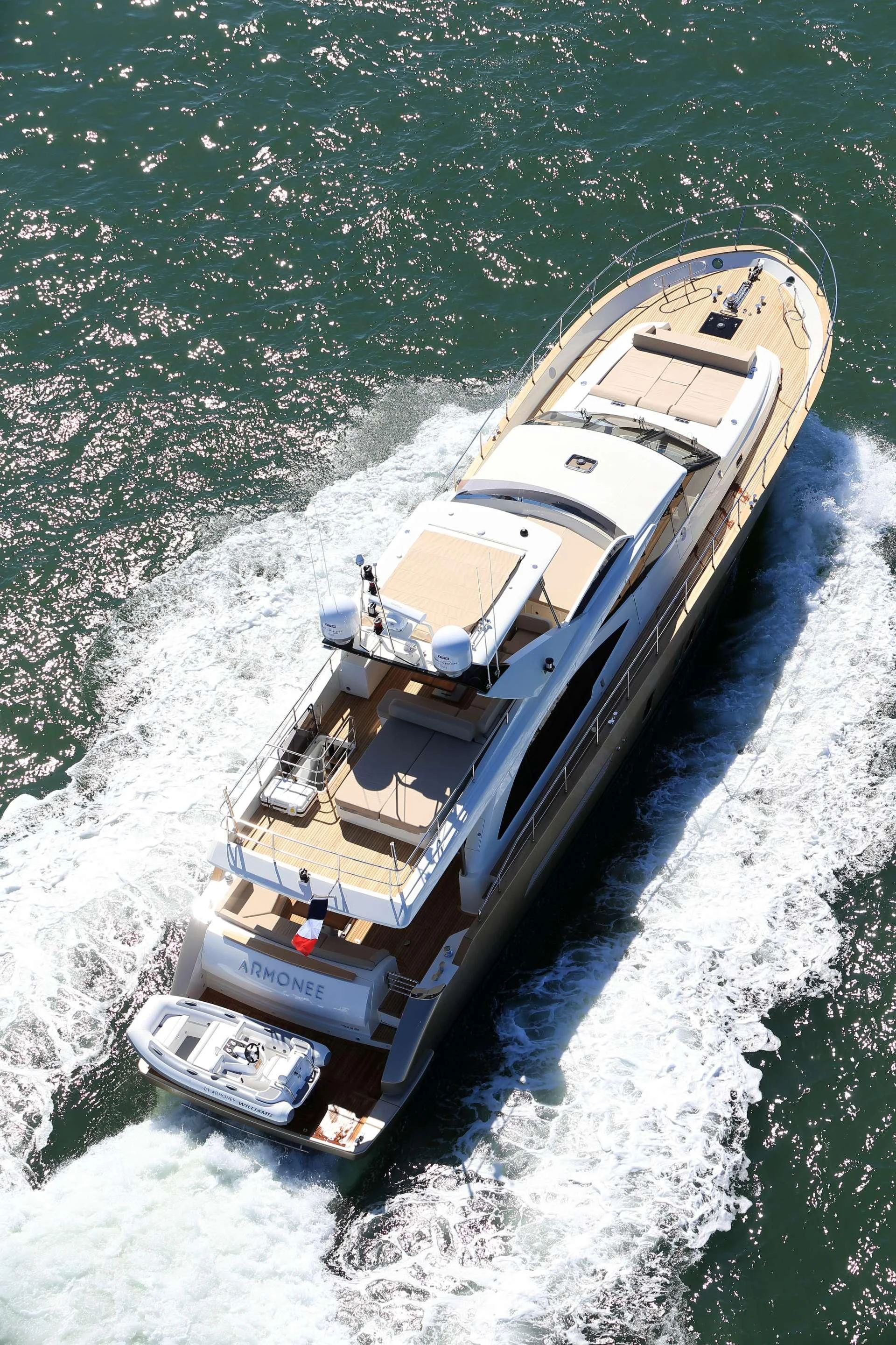 a boat on the water aboard ARMONEE Yacht for Sale
