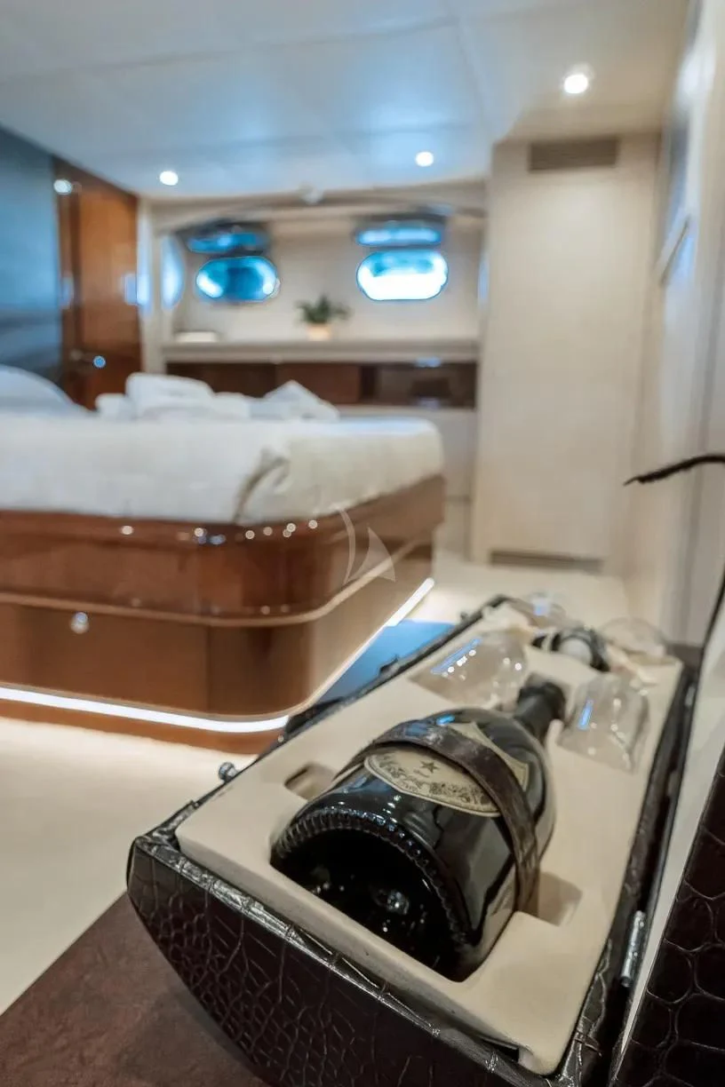 a helmet on a table aboard THEION Yacht for Sale