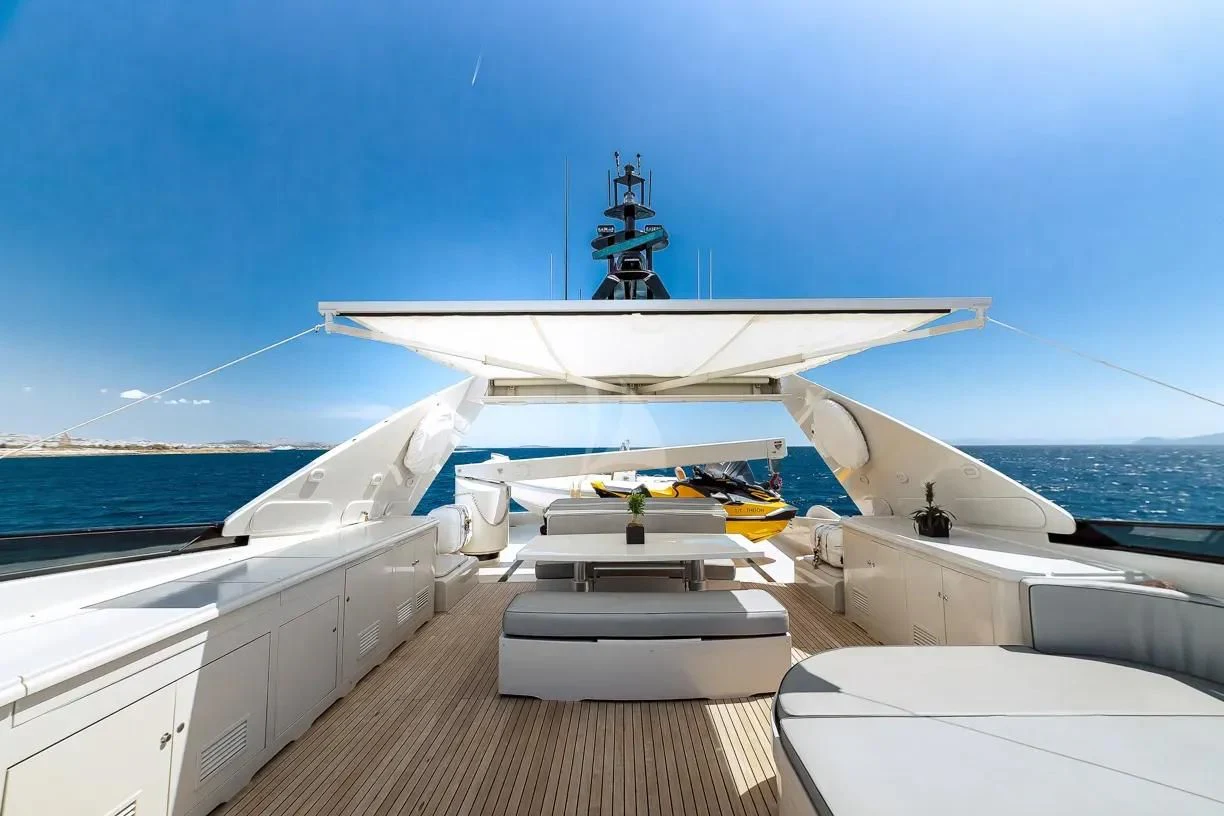 a boat on the water aboard THEION Yacht for Sale